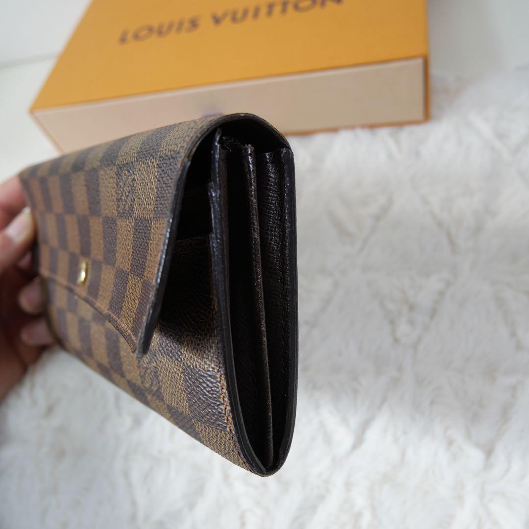 【美品】ルイヴィトン ☆ポルトフォイユサラ ダミエ 長財布　カード入れ10枚