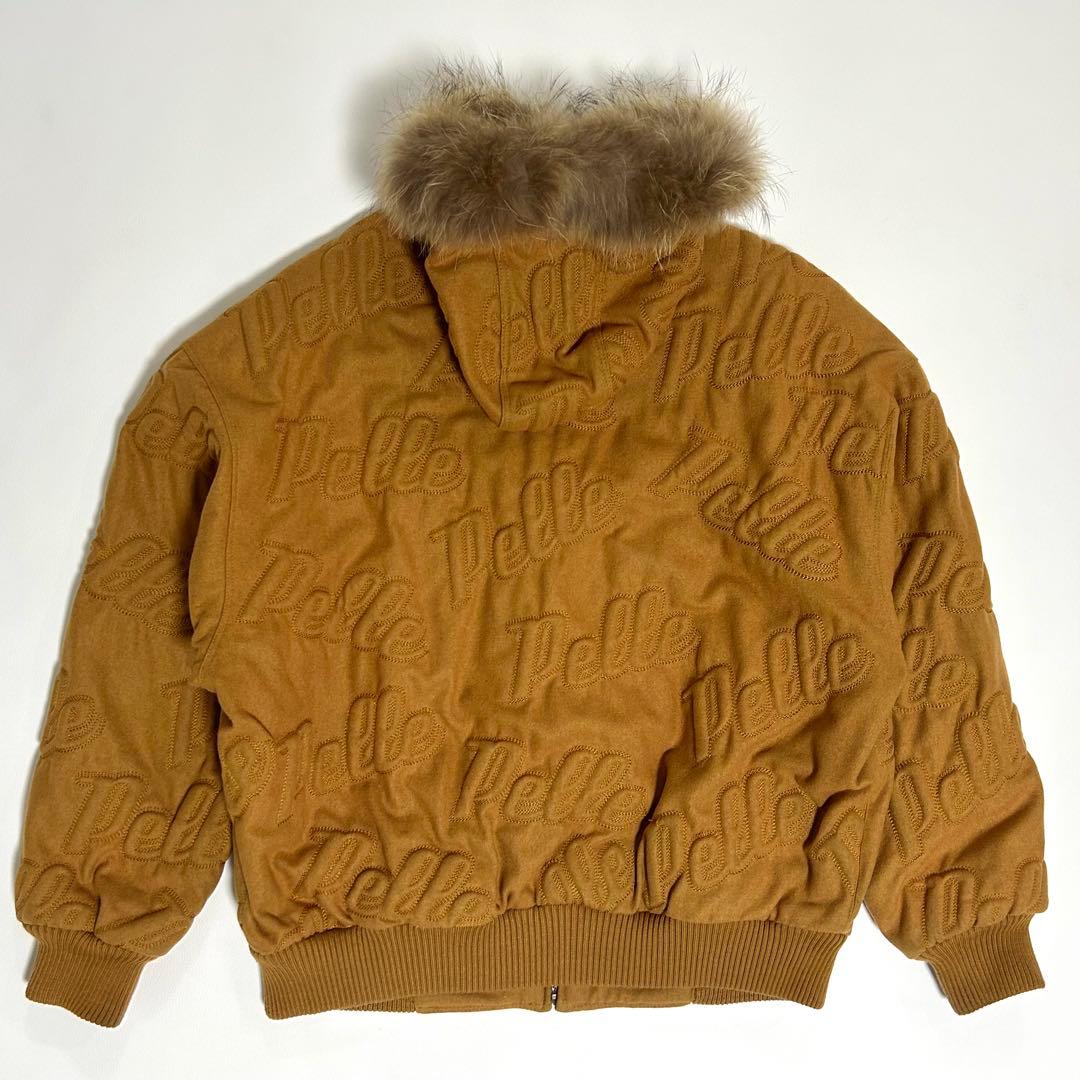 【美品】Pelle Pelle ペレペレ 総刺繍 ジャケット フード 2XL