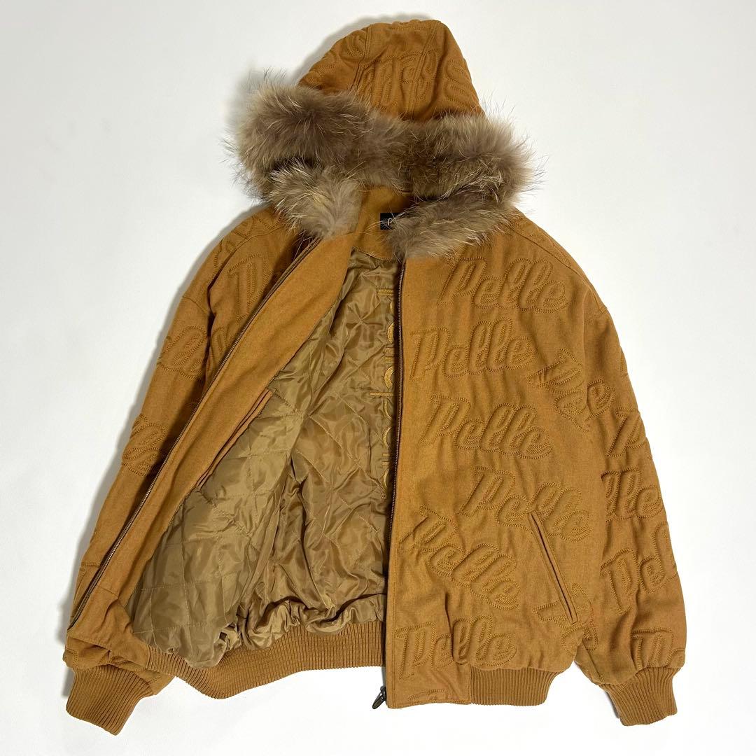 【美品】Pelle Pelle ペレペレ 総刺繍 ジャケット フード 2XL