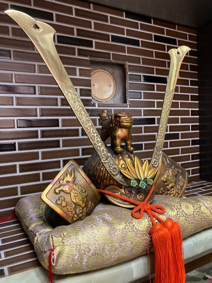 【獅子】兜 美術工芸 骨董品 アンティーク 古物