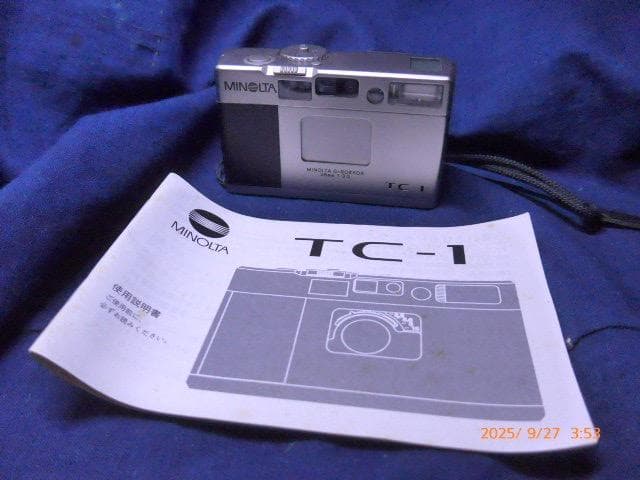 momo&mikan　MINOLTA TC-1 フィルムカメラ 取扱説明書