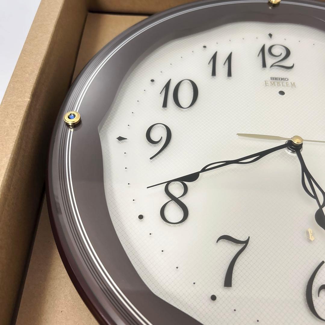 極美品✨ SEIKO EMBLEM 掛け時計 電波時計 スイープ HS551B