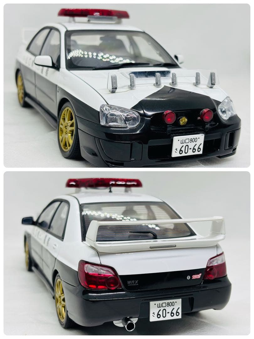 三*兎様 1/18 AUTOart スバルインプレッサWRX STI 高速隊パト