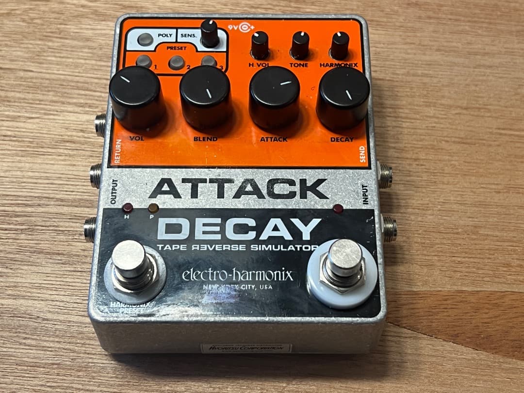 electro-harmonix ATTACK DECAY モディファイ