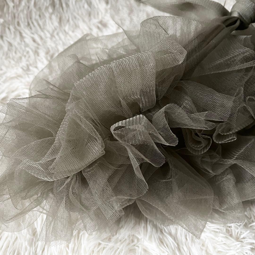 CHIKA KISADA チカキサダ　バッグ　チュールバッグ　グレー