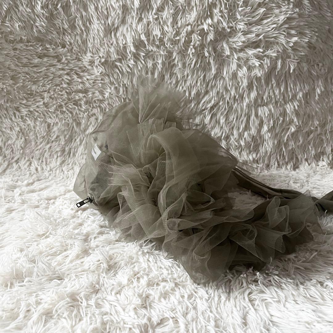 CHIKA KISADA チカキサダ　バッグ　チュールバッグ　グレー