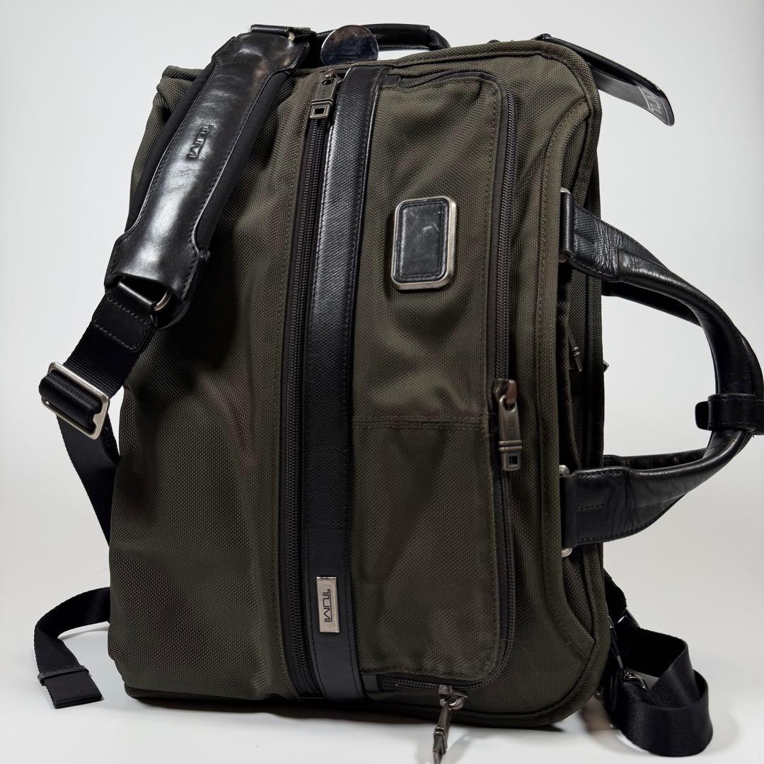 【希少色】トゥミ　ビジネスバッグ　アルファ2 3way 大丸限定　カーキ系