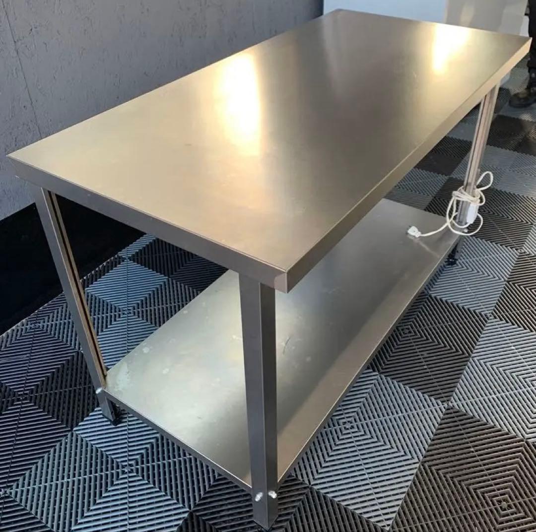ステンレス製2段作業テーブル 120cm