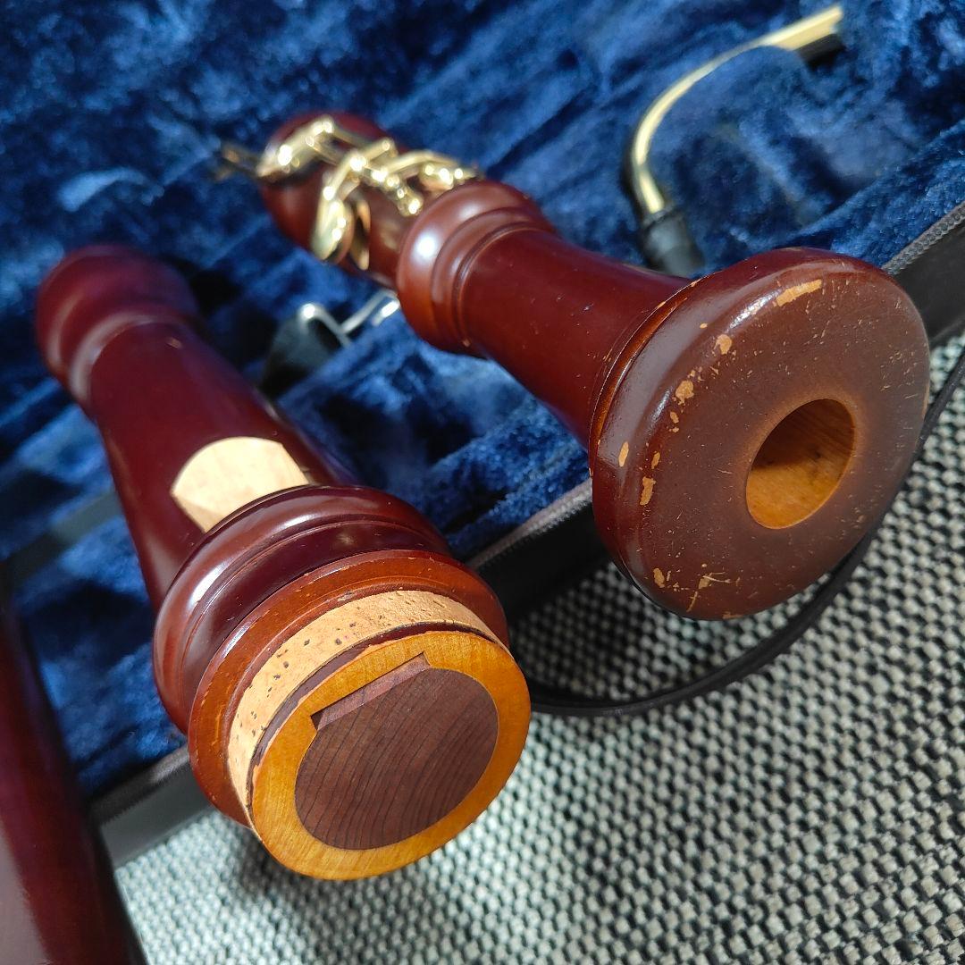 ヤマハ 高級 バスリコーダー 木製 管楽器