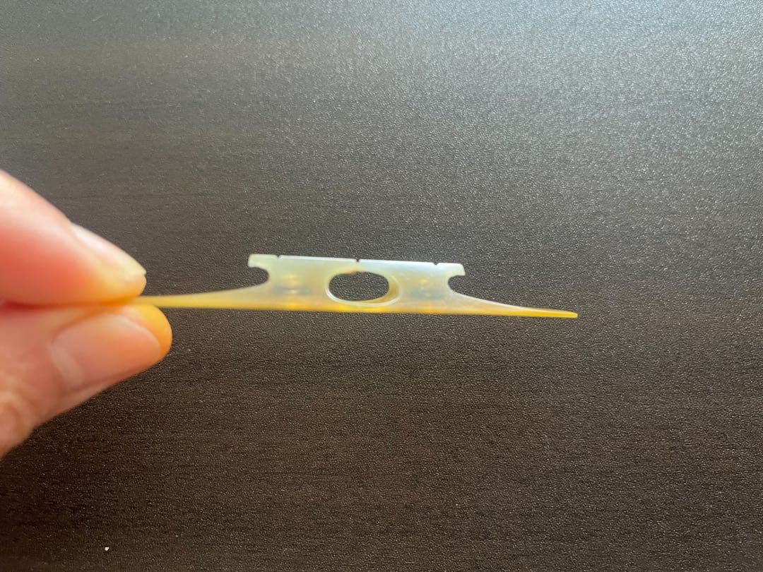 地唄用 三味線駒 水牛駒 (銀)