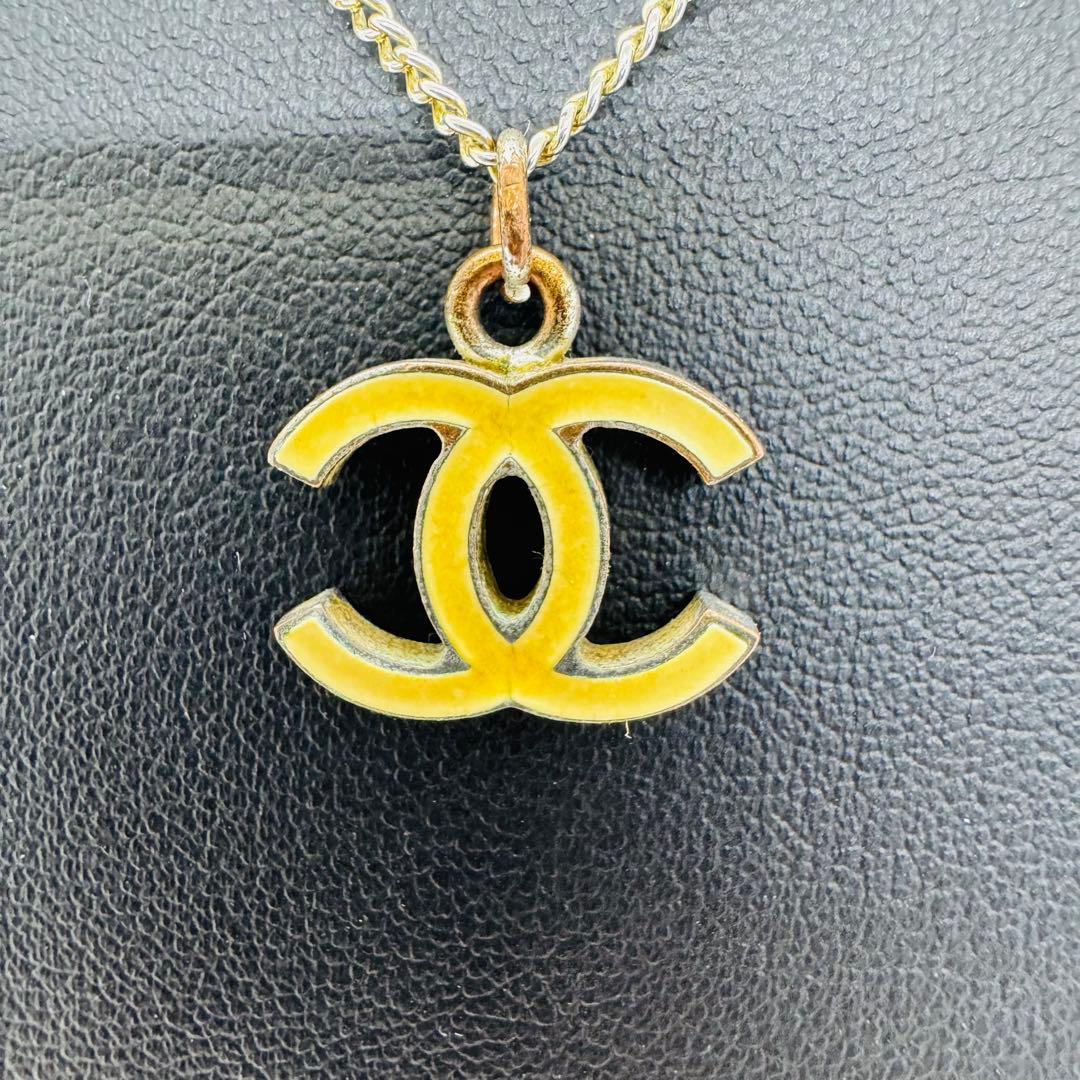 ✨CHANEL✨シャネル✨ココマーク✨イエロー✨ヴィンテージ✨ネックレス✨