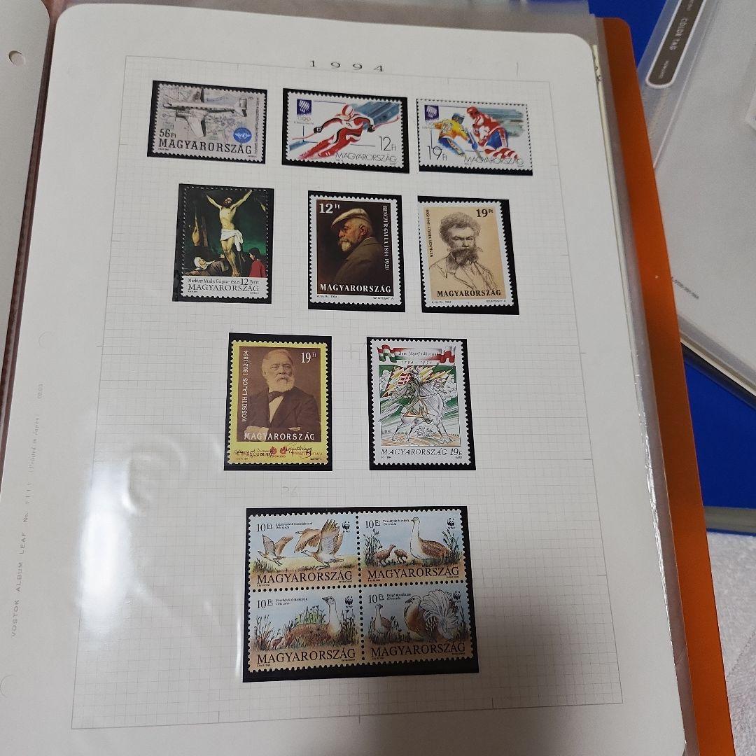 ハンガリー　使用済み切手　8冊