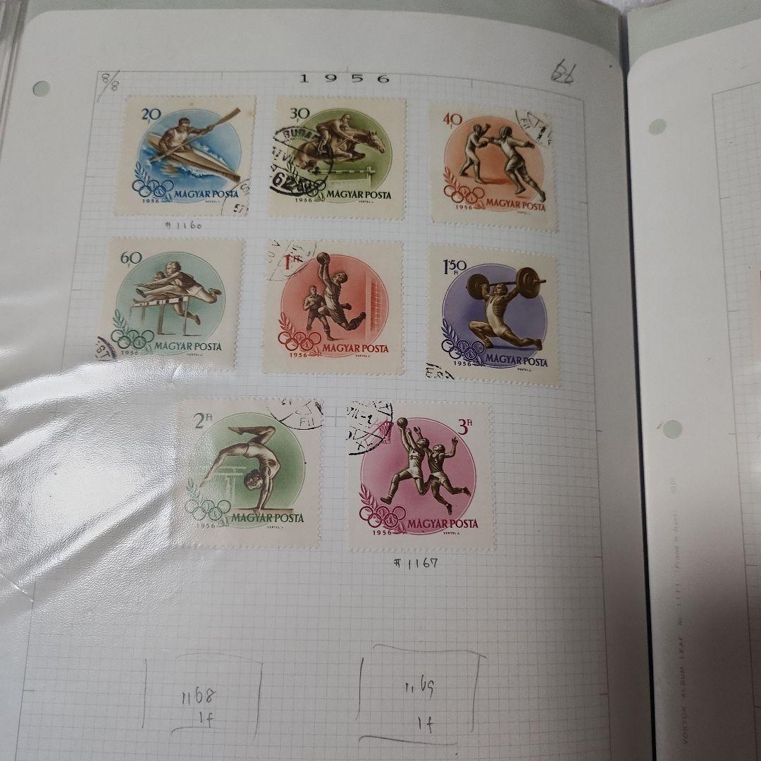 ハンガリー　使用済み切手　8冊