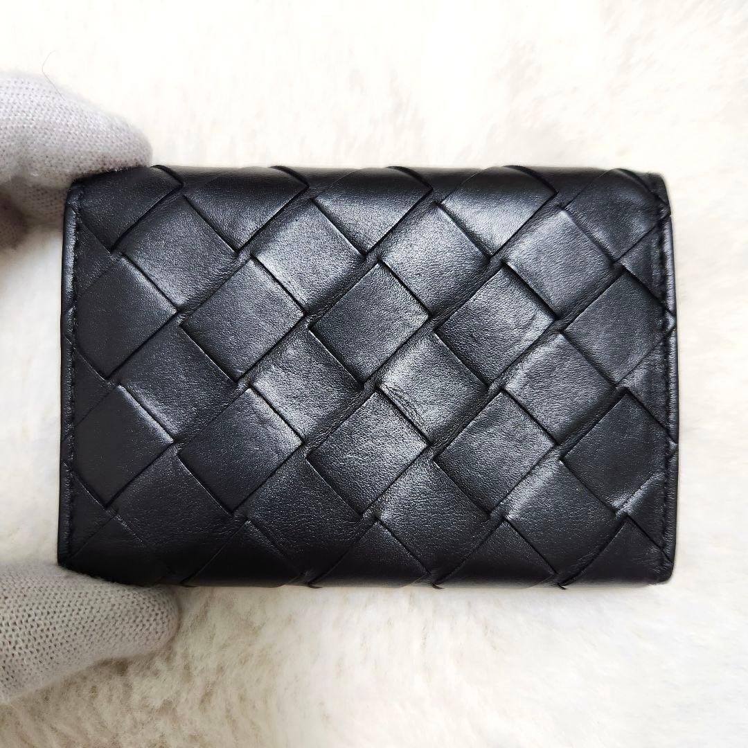 ✨極美品　付属品あり✨ボッテガ　キーケース　6連　イントレチャート　ブラック