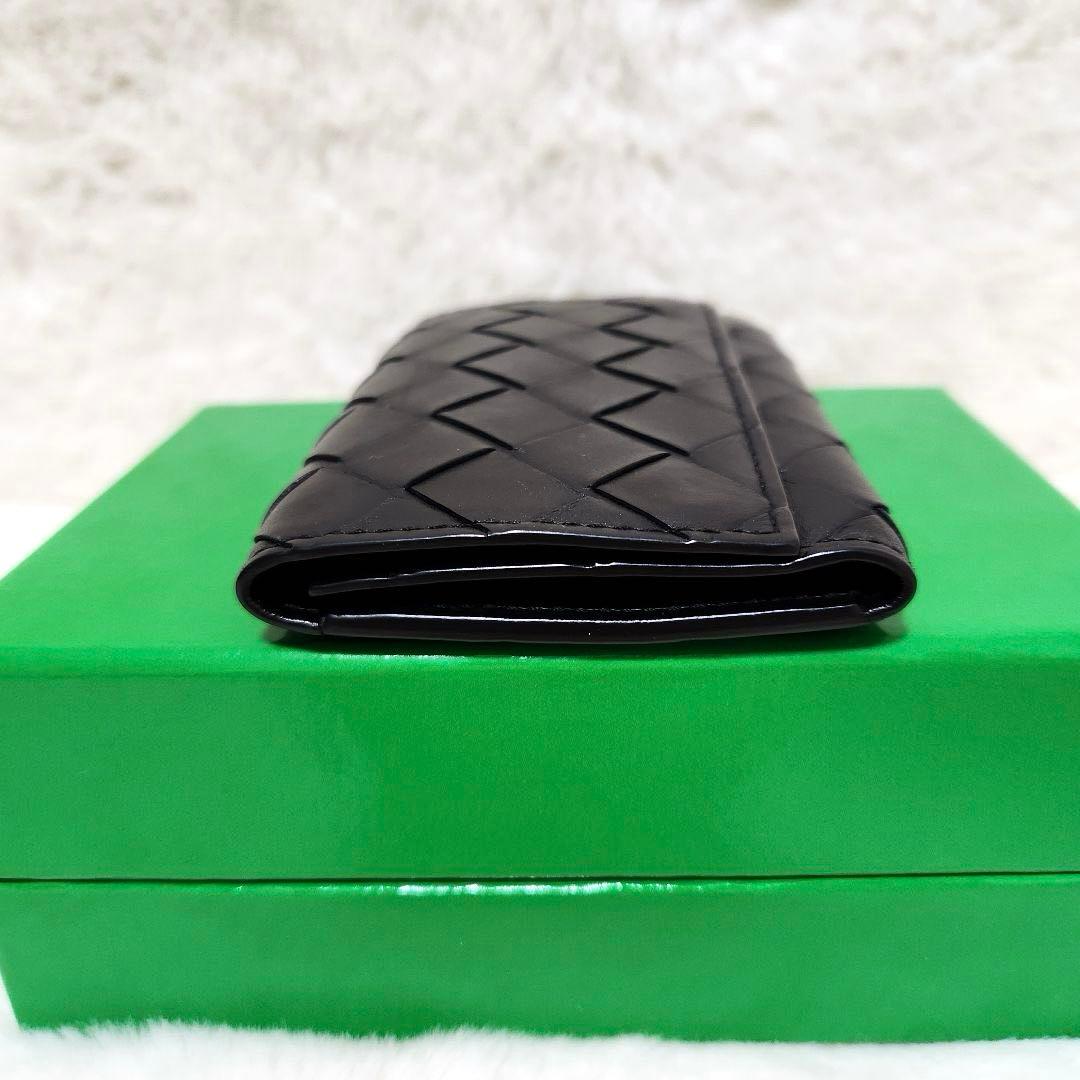 ✨極美品　付属品あり✨ボッテガ　キーケース　6連　イントレチャート　ブラック
