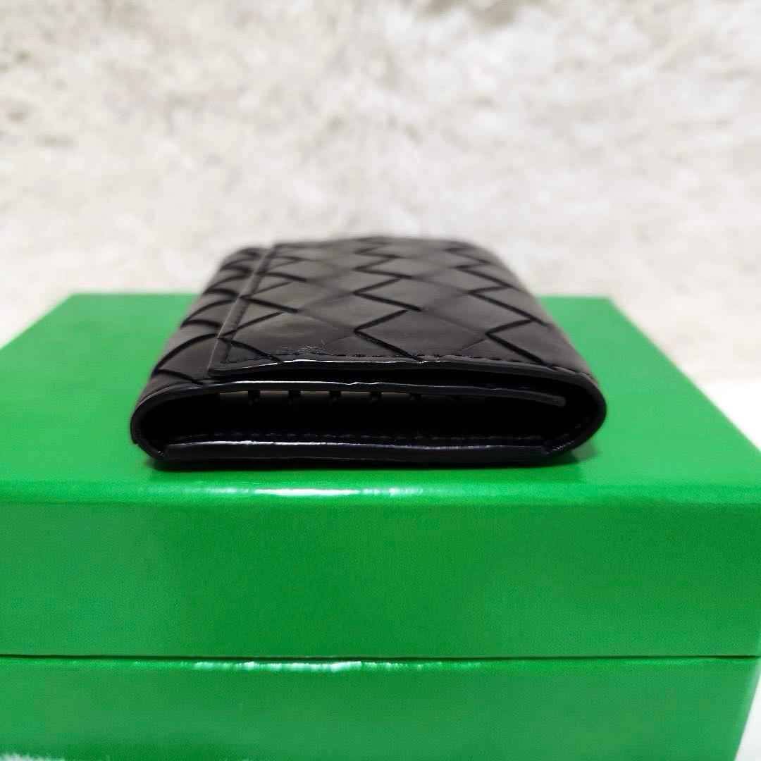 ✨極美品　付属品あり✨ボッテガ　キーケース　6連　イントレチャート　ブラック
