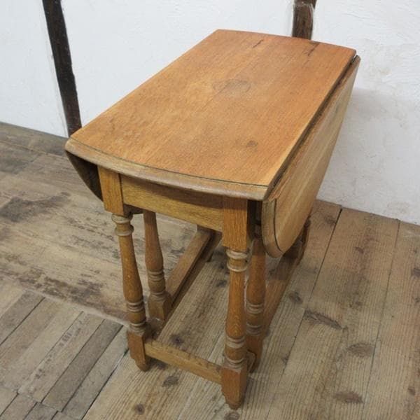 イギリス アンティーク 家具 ゲートレッグテーブル ダイニング 英国 6984d