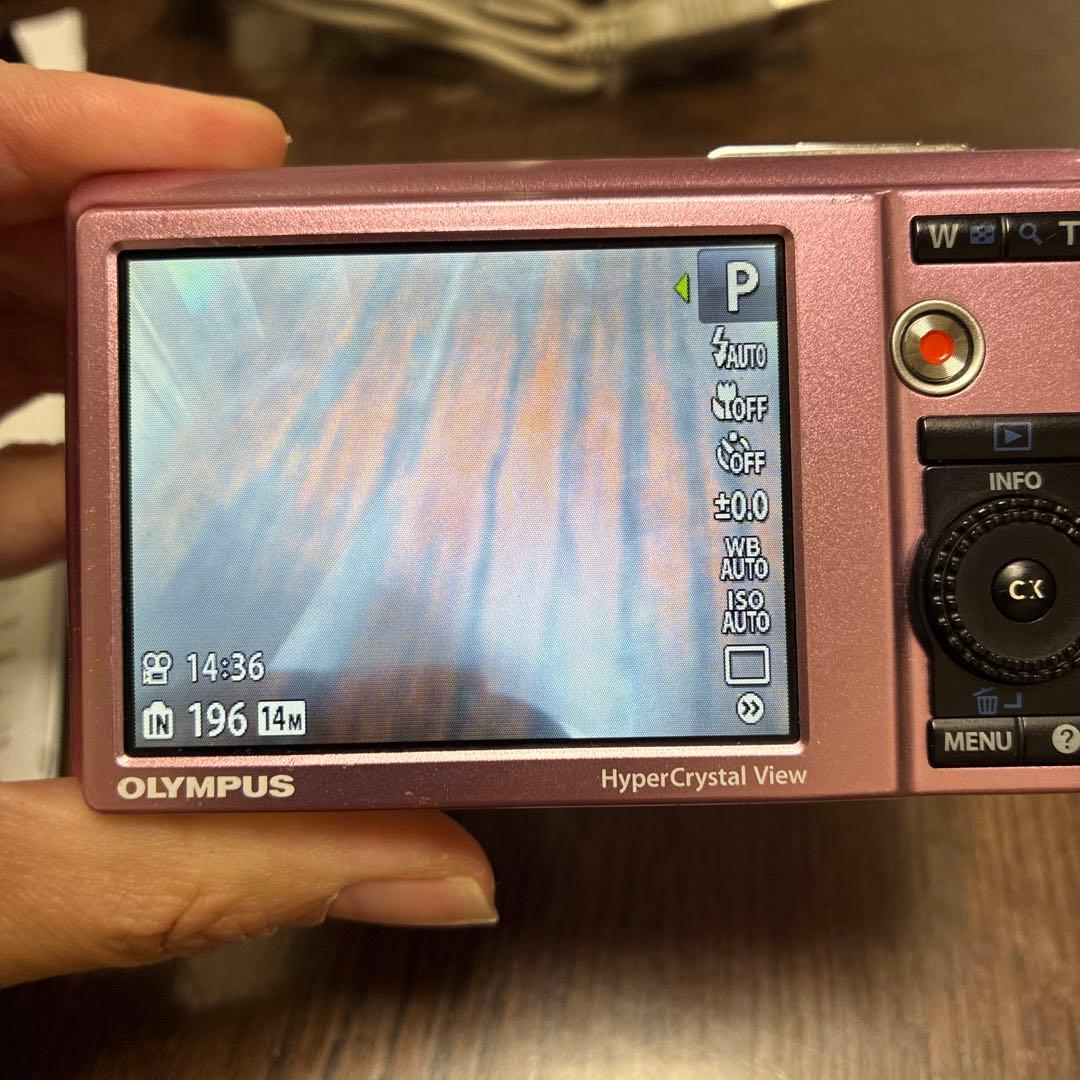 OLYMPUS μ-5010 ピンク コンパクトデジタルカメラ 充電器なし