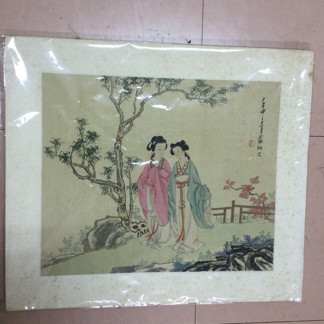 中国の美人画，肉筆