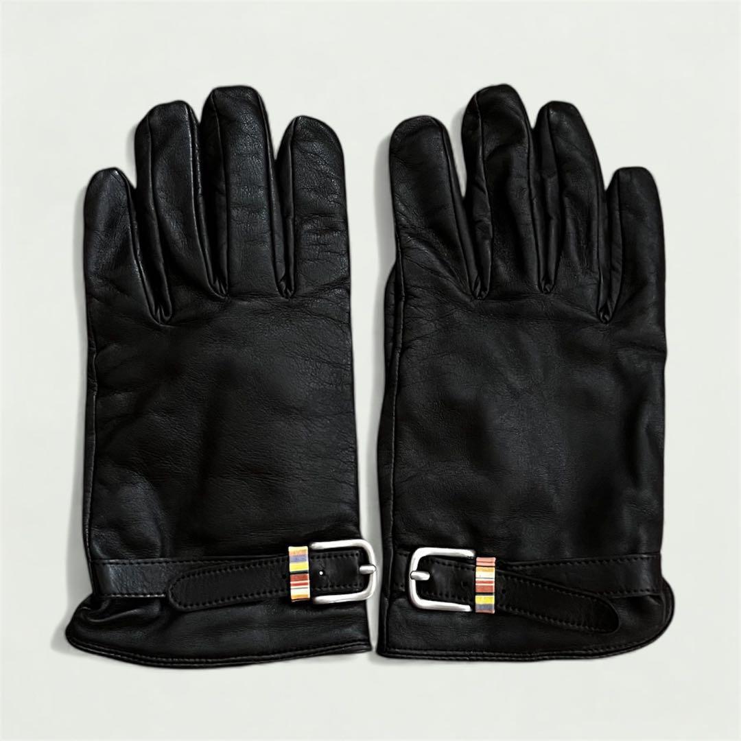 Paul Smith 羊革手袋 ダークブラウン レザー