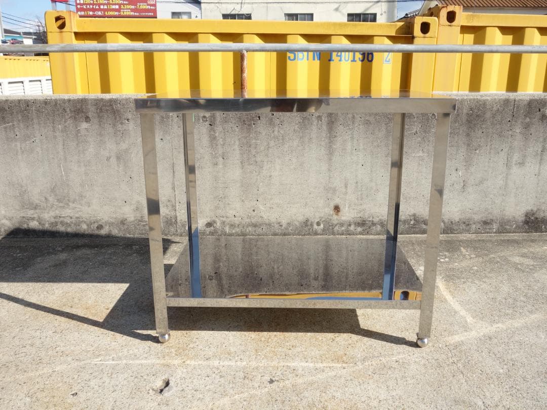 M▽業務用 厨房 作業台 棚 ステンレス (Fe1875)