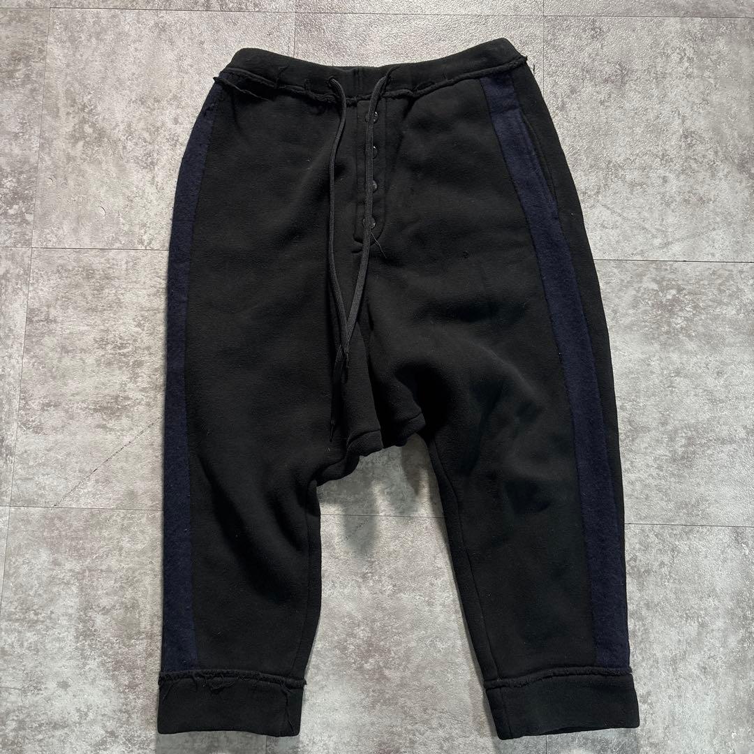 ヨウジヤマモト　サルエルスウェットパンツ　ヴィンテージ　アーカイブ　ブラック　黒