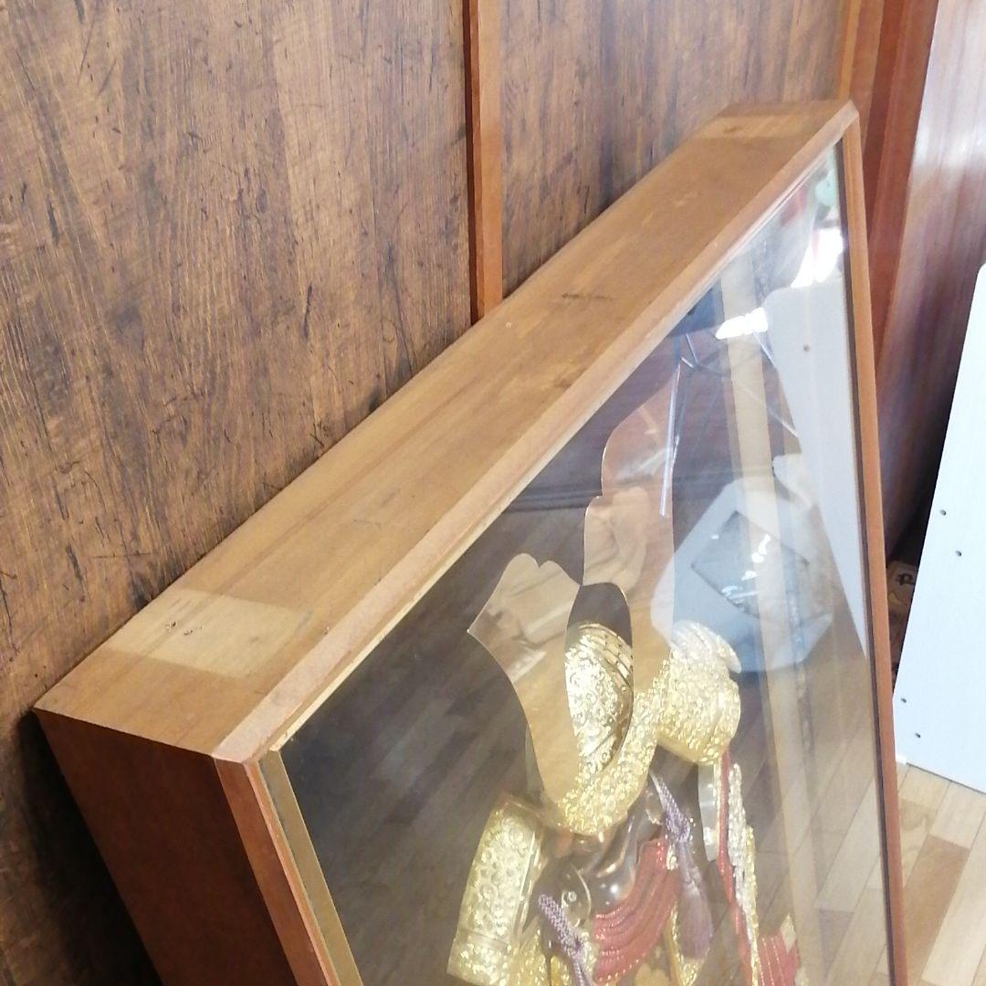 時代鎧 赤糸縅 赤糸威 鎧飾り 大鎧 鎧兜 額縁付き