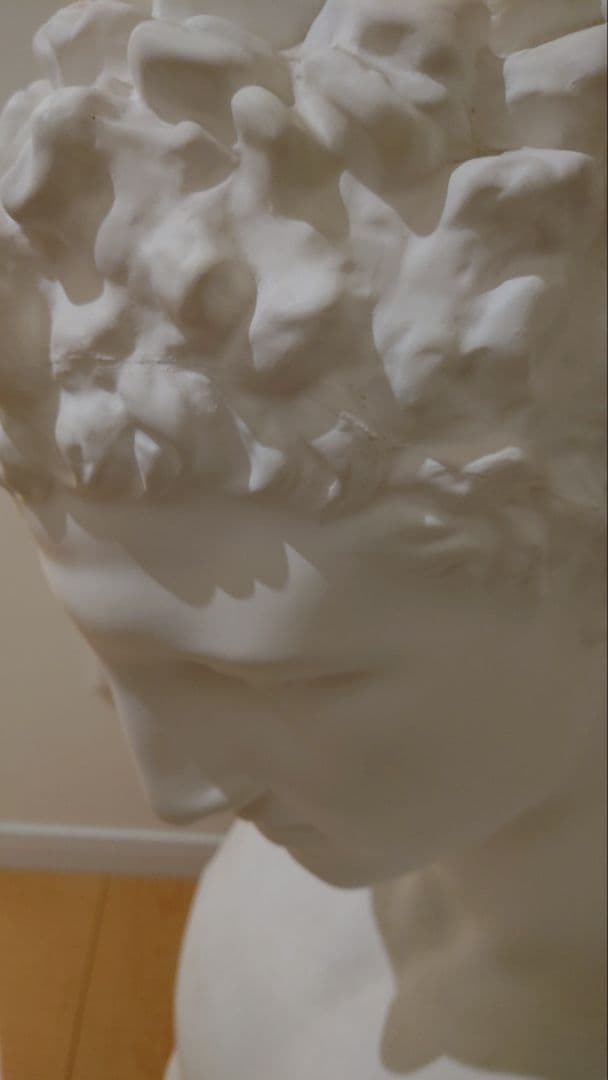 【中古品】石膏像　ヘルメス　胸像　中古品　デッサン用　スタジオ　オブジェ