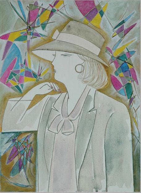 油絵 菅家令子 絵 絵画 インテリア 額付(黒) F4-071412 人物 女性