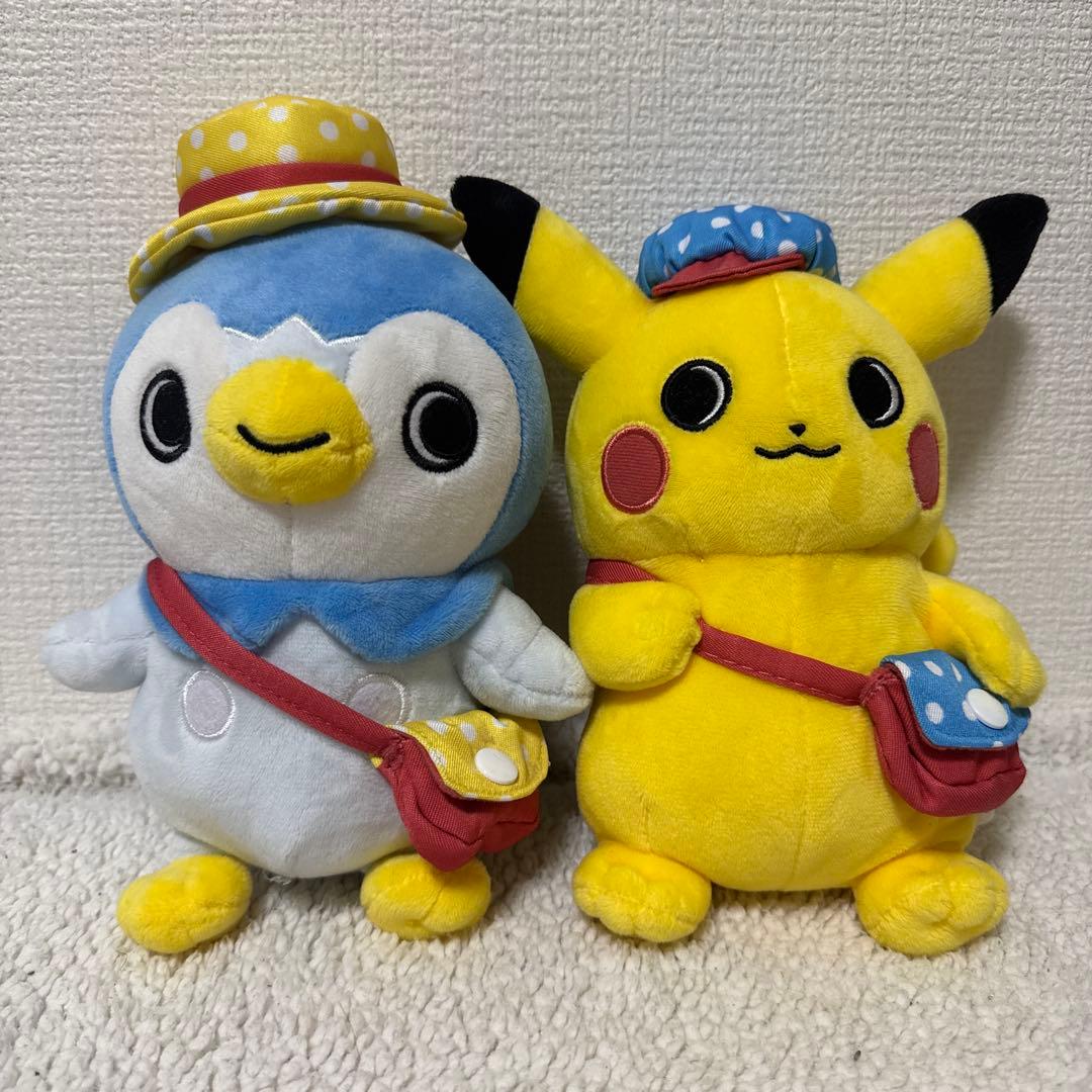 ポケモン のんびりライフ　ぬいぐるみ　ピカチュウ　ポッチャマセット