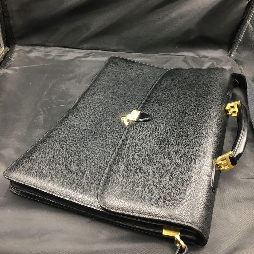 バリー BALLY ビジネスバッグ ブリーフケース レザー ダイヤルキー 中古品