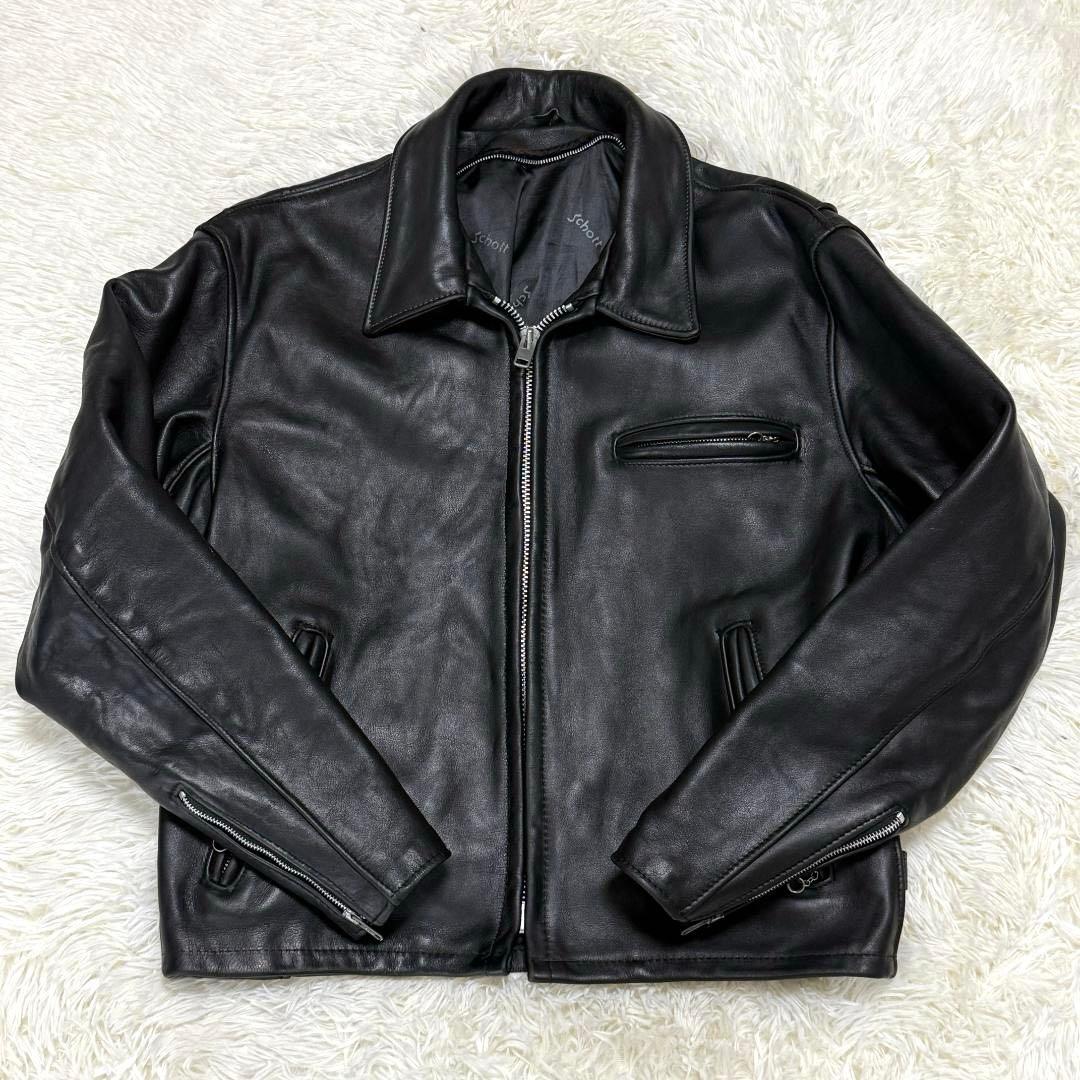 激レア 米国製42⭐️Schott ショット 642 シングルライダース レザー