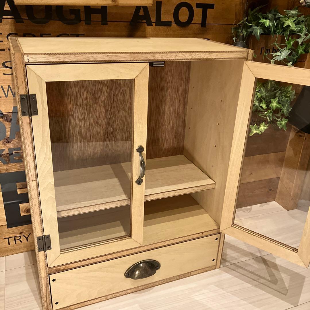 食器棚②　キャビネット　アンティーク　ハンドメイド　木製