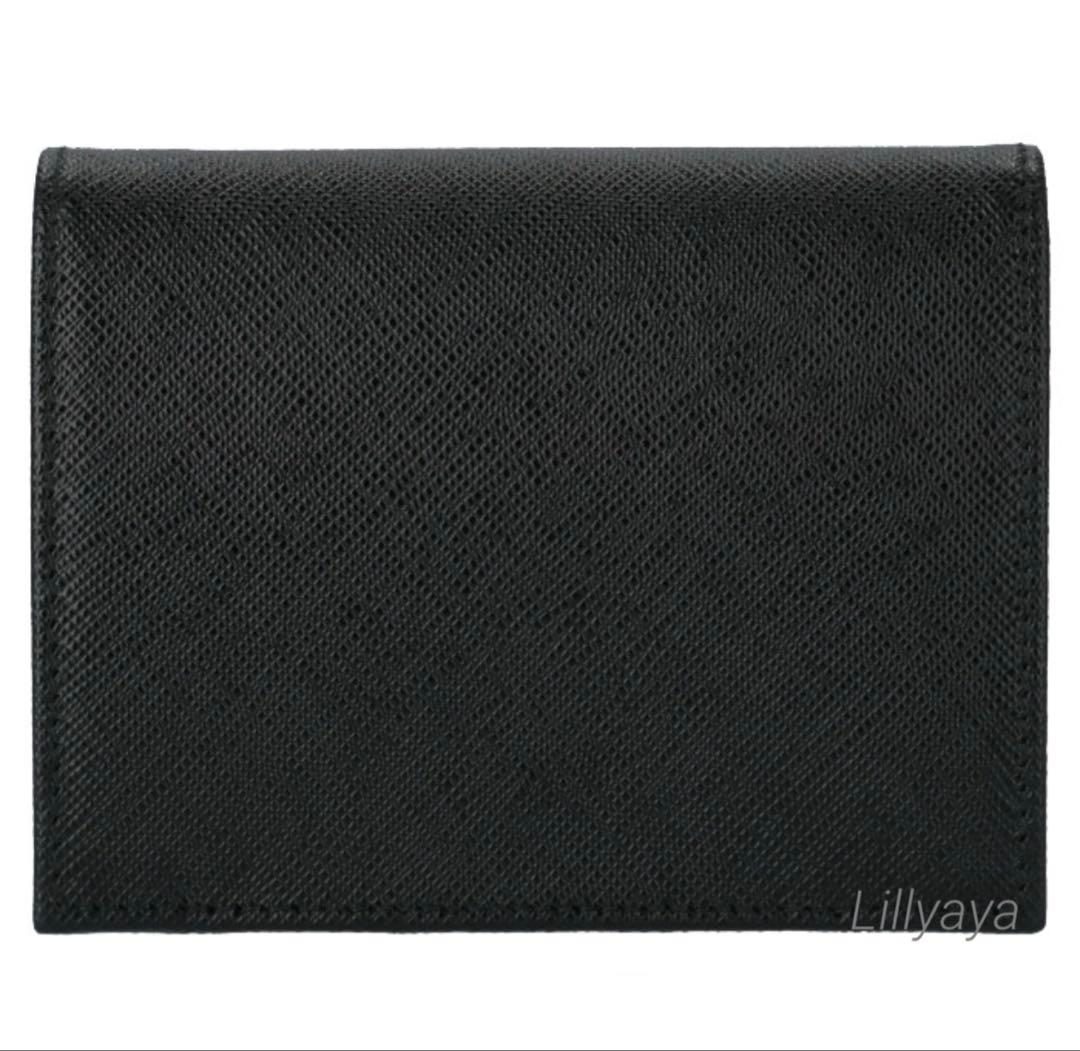 ☆週末限定価格☆【極美品】PRADA サフィアーノレザー 折り財布 ブラック