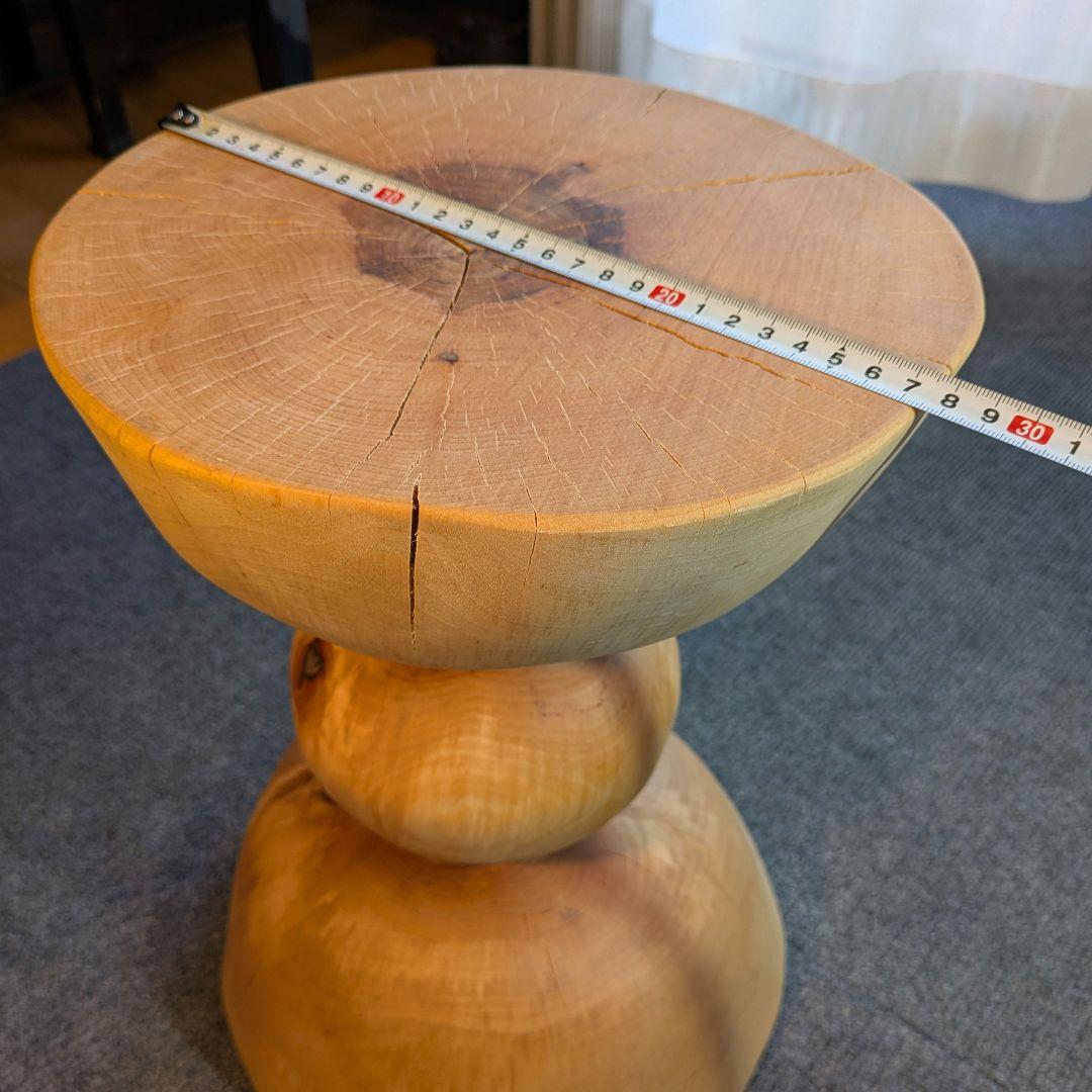 水目桜　天然木　切り株　丸太　椅子　スツール　高さ約35㎝