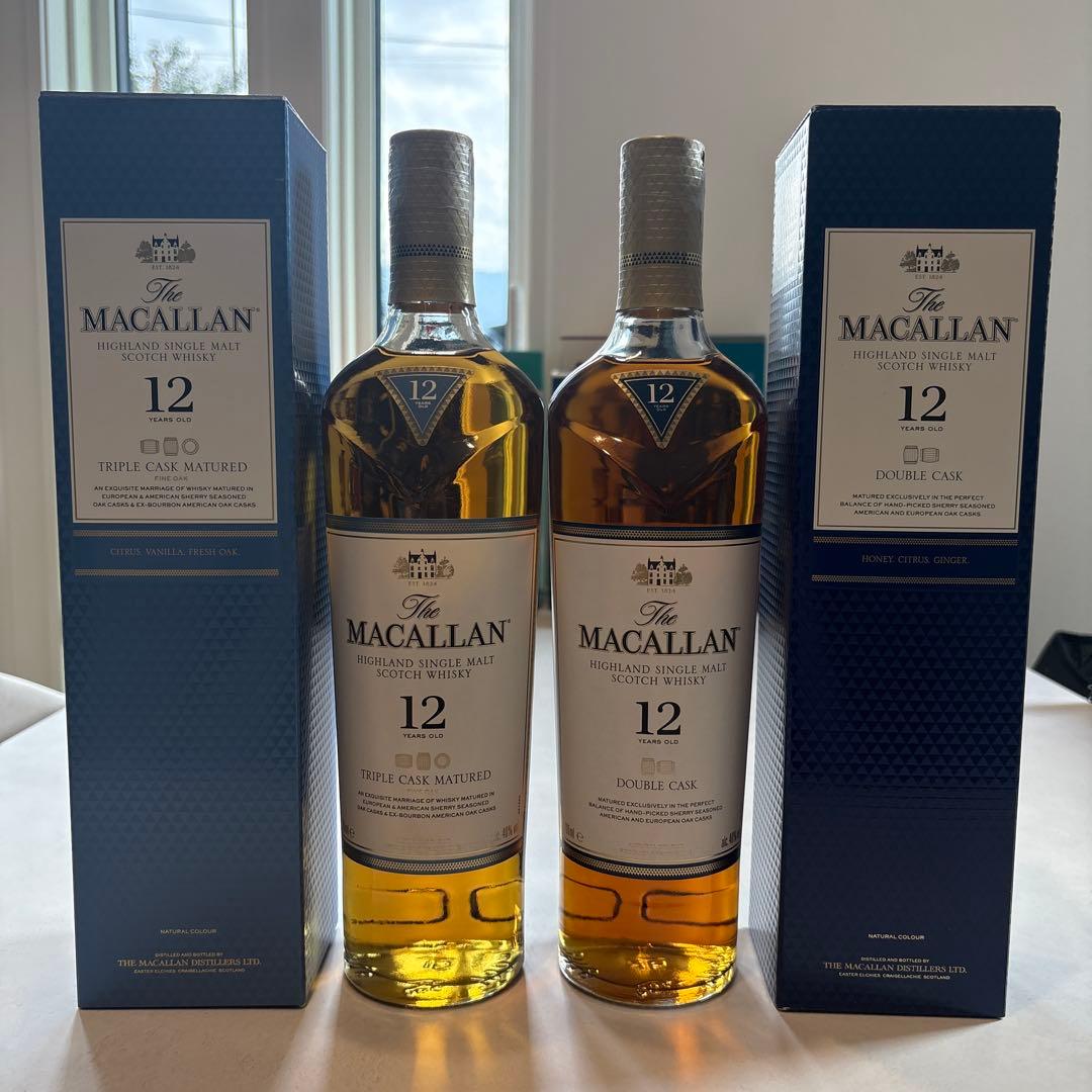 マッカラン 12年 トリプルカスク・ダブルカスク 2本セット