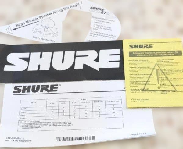 極上美品　★SHURE BETA 87A コンデンサーマイク★ 付属多数