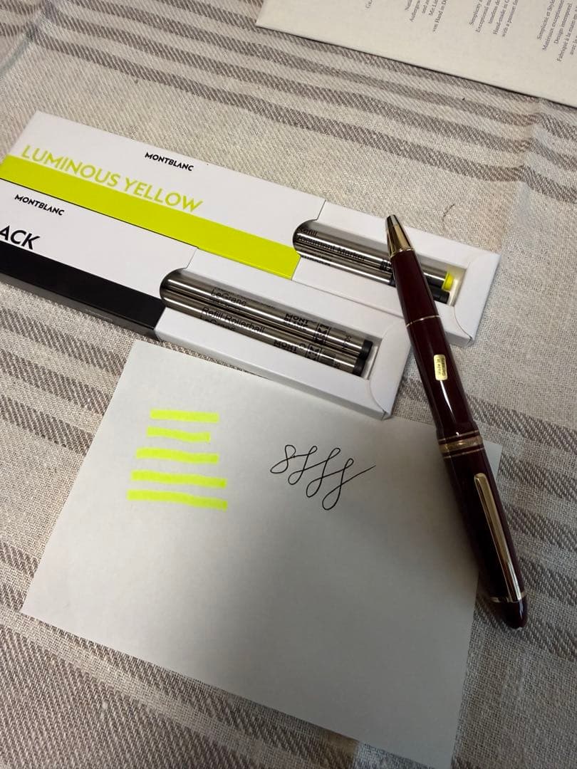 モンブラン万年筆146サイズの両用型、マーカーペンとサインペン