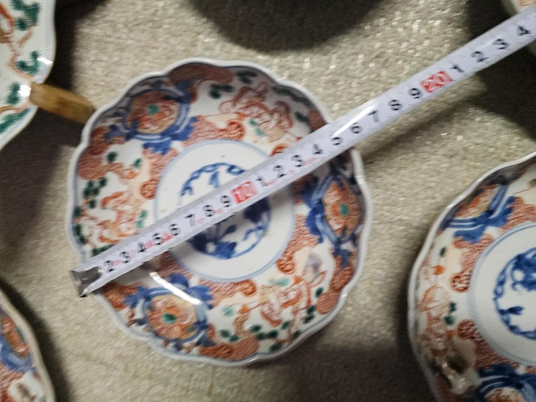 と*も様 年末奉仕 離れ物 幕末明治伊万里 7寸皿2枚 なます皿6客 向付4客