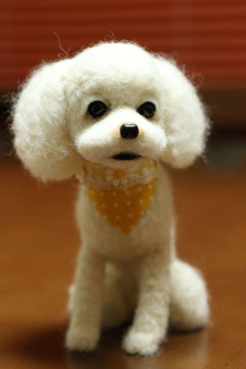 羊毛フェルト　トイプードル