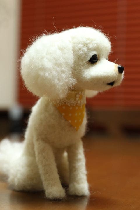 羊毛フェルト　トイプードル