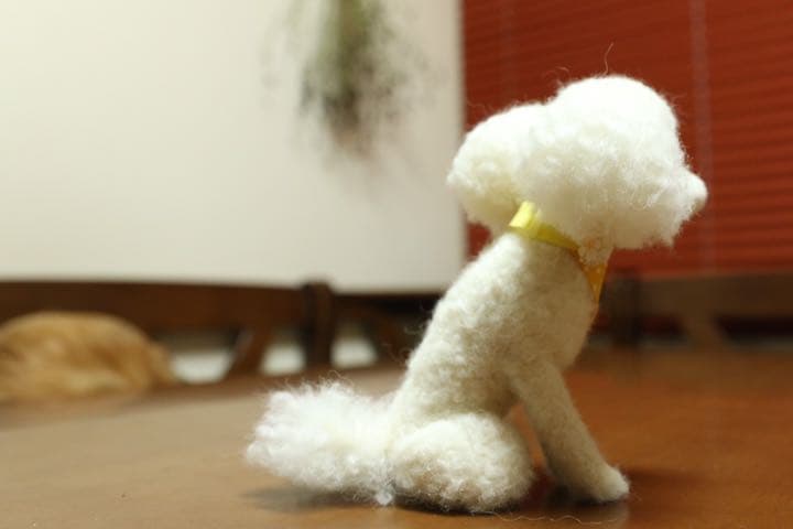 羊毛フェルト　トイプードル