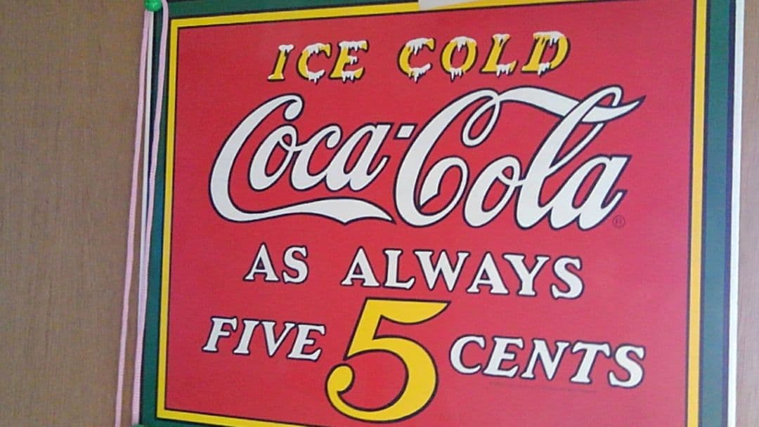 アメリカのコカ・コーラの看板