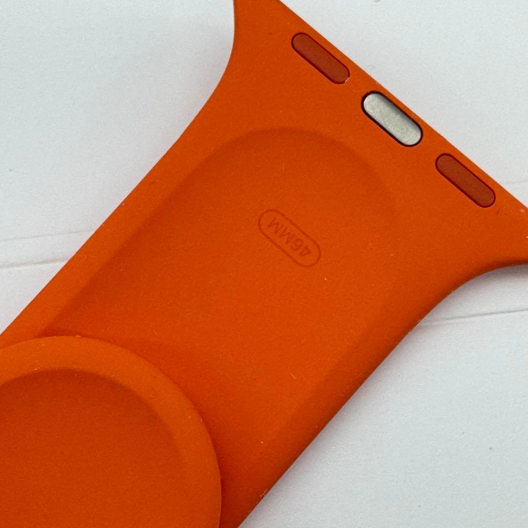 2518 未使用　46㎜ Apple Watch エルメス　オレンジ　シリコン