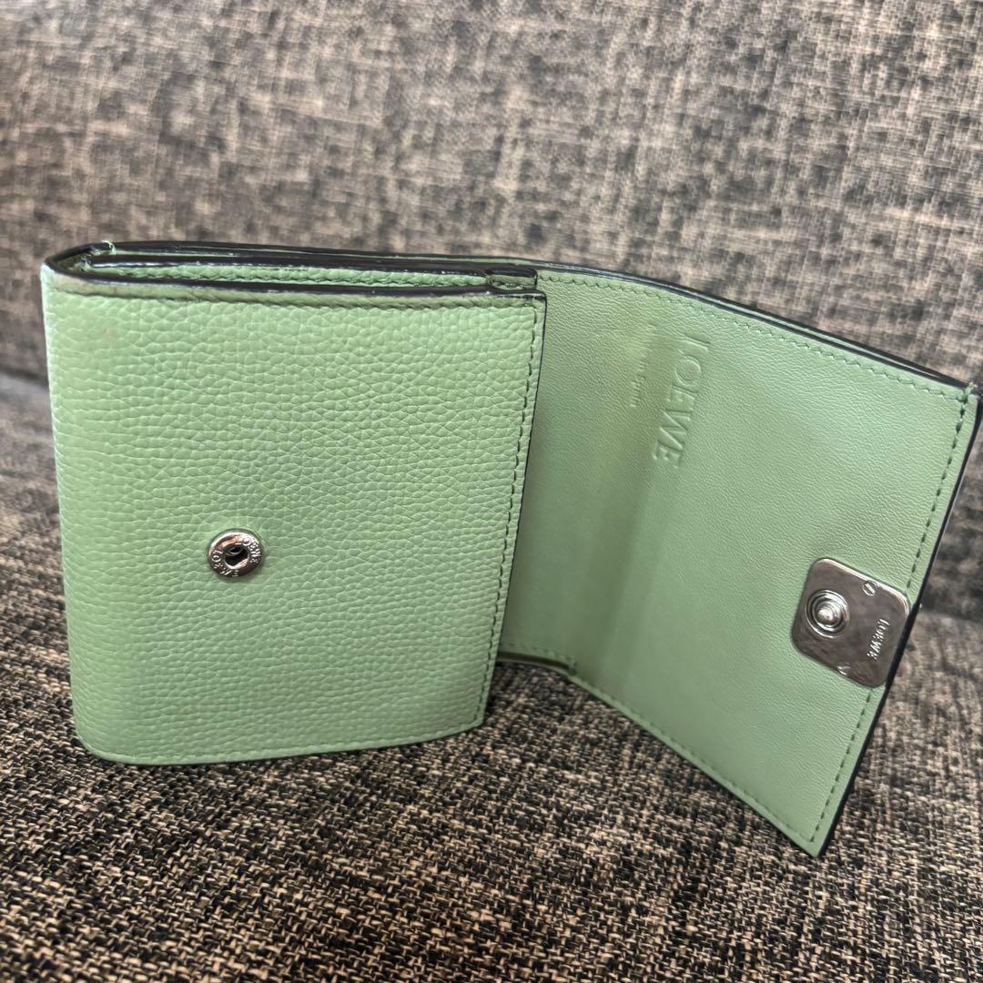 LOEWE アナグラム コンパクト フラップウォレット ローズマリー 財布