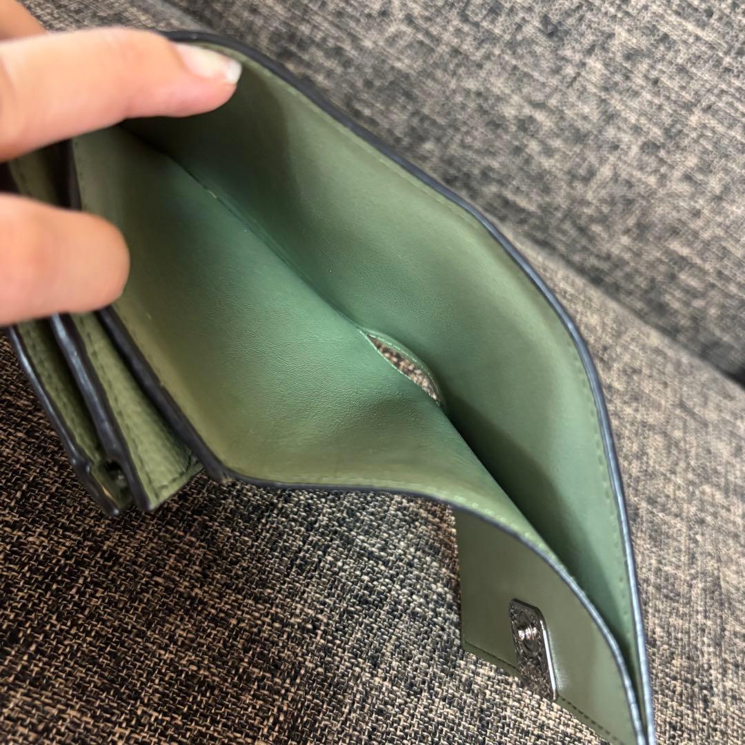 LOEWE アナグラム コンパクト フラップウォレット ローズマリー 財布