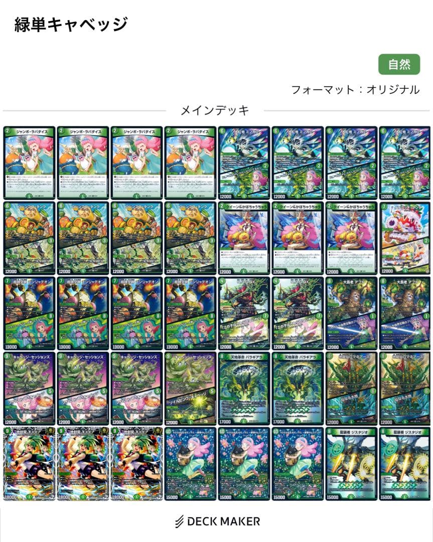 【改造パーツ付き】緑単キャベッジ 緑単グランセクト 緑単キャベツ デッキ