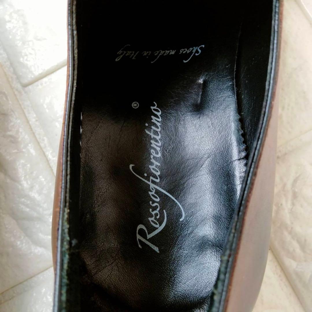 ロッソ フェオレンティーノ　レザードレスシューズ　27.5cm相当　イタリア製