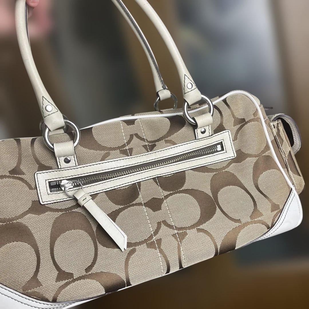 バッグ Vintage Coach Gallery Pocket Satchel Bag