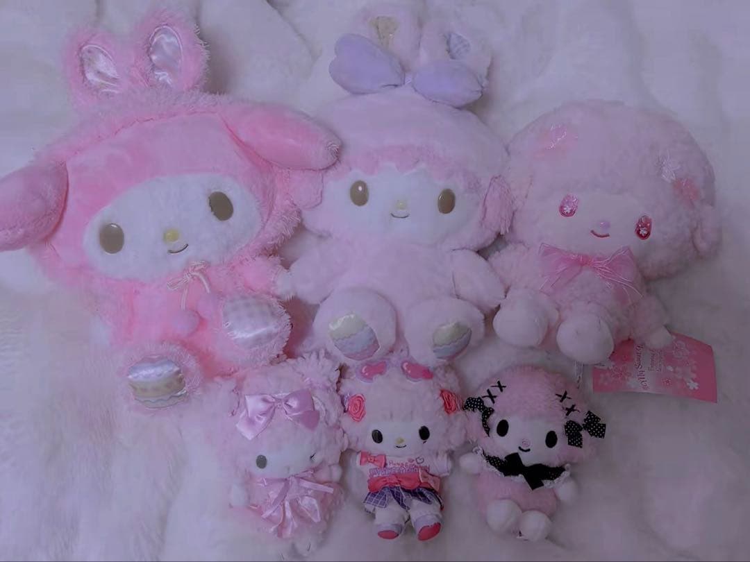 マイスウィートピアノ ピアノちゃん マイメロディ ぬいぐるみ マスコット 6点